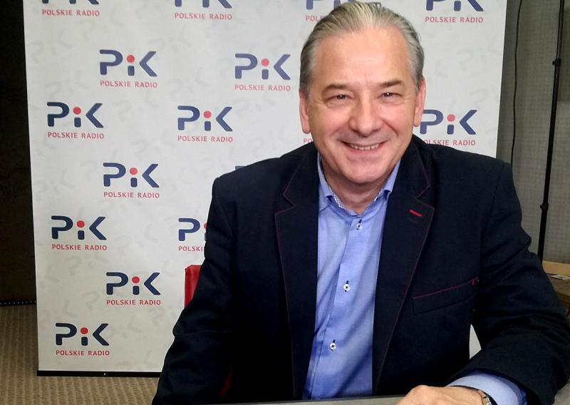 Leszek Skrla w Polskim Radiu PiK. Fot. Magda Jasińska