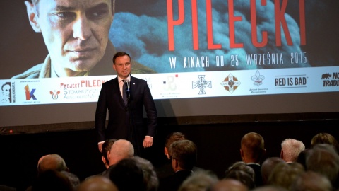Prezydent Andrzej Duda wziął udział w pokazie filmu Pilecki