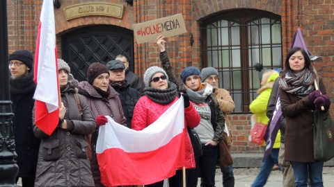 W obronie demokracji - demonstracja w Toruniu