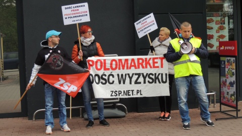 Kolejny protest byłych pracowników POLOmarketu