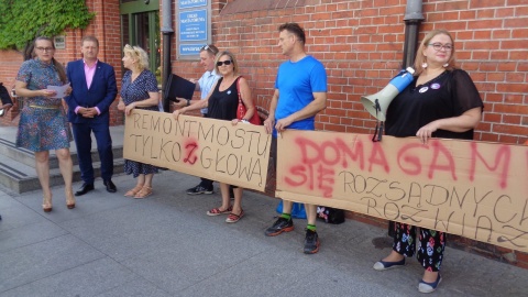 Protest i petycja ws. budowy Trasy Staromostowej w Toruniu