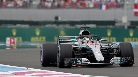 Formuła 1 - Hamilton zdobył pole position we Francji