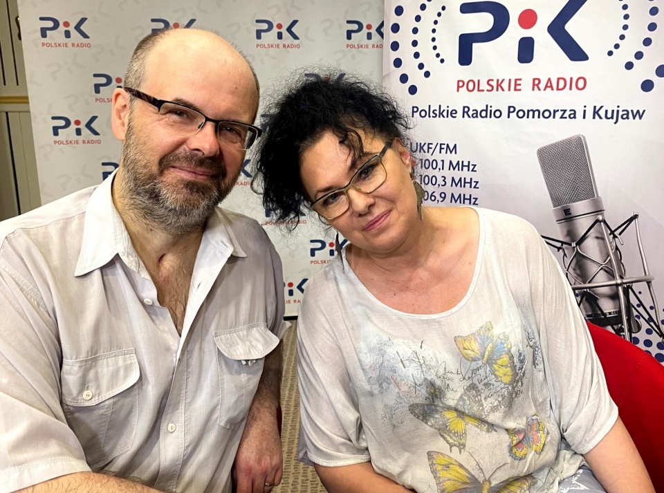 Renata i Radosław Marcowie w Polskim Radiu PiK. Fot. Magda Jasińska/arch. PR PiK