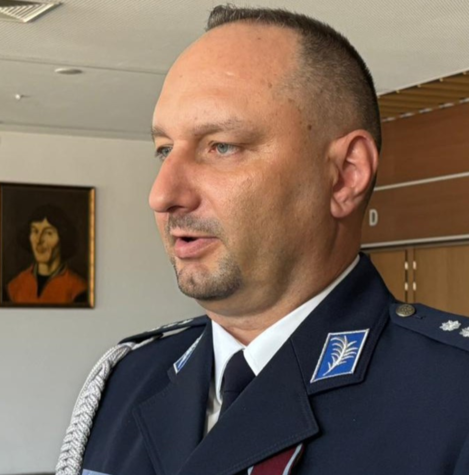 Insp. Jakub Gorczyński, Komendant Wojewódzki Policji w Bydgoszczy. / Fot. Amelia Januszewska