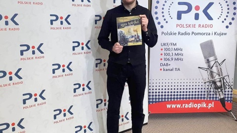 Michał Jankowski w studiu Polskiego Radia PiK. Fot. Bogumiła Wresiło