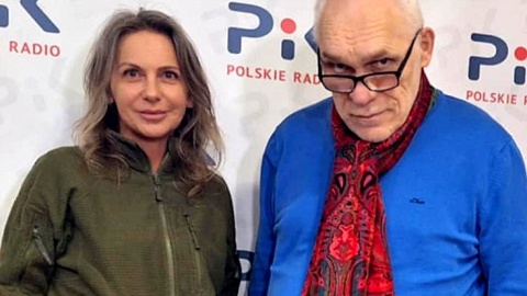 Justyna Gotowicz i Józef Herold w studiu Polskiego Radia PiK. Fot. Bogumiła Wresiło/PR PiK