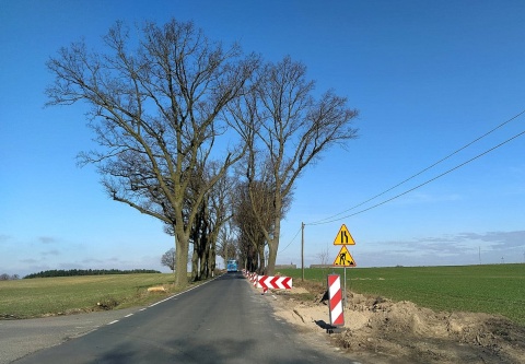 Remont drogi Laskowice - Krąplewice w toku, ale potrwa dłużej