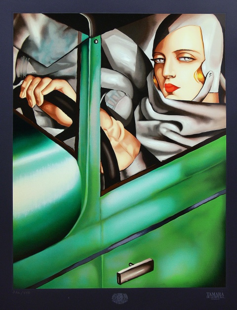 15 listopada 2021 - Tamara Łempicka Autoportret w zielonym Bugatti