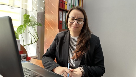 Ewelina Lewandowska, dyrektor Gminnego Ośrodka Kultury i Sportu w Dabrowie Chełmińskiej/fot. Tomasz Kaźmierski