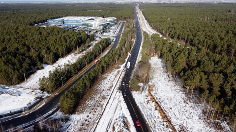 plac budowy w północnej części Torunia, na końcowym odcinku drogi krajowej nr 91. Fot. facebook.com/DrogowyTorun