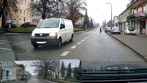 Czy zaparkowanie samochodu może być ważniejsze niż bezpieczne przejście chodnikiem? Fot. nadesłane/Mistrzowie jazdy i parkowania - Aleksandrów Kujawski