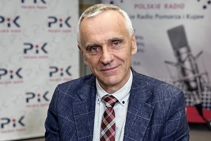 Stanisław Drzewiecki w studiu Polskiego Radia PiK. Fot. Magda Jasińska