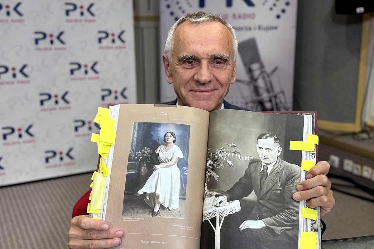 Stanisław Drzewiecki w studiu Polskiego Radia PiK. Fot. Magda Jasińska