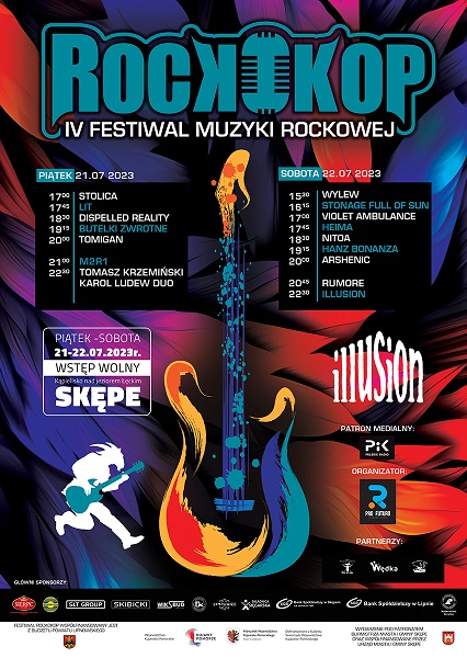 IV Festiwal Muzyki Rockowej ROCKOKOP, Kamping i Plaża Łąkie, 21-22.07.2023r.(zakończony)