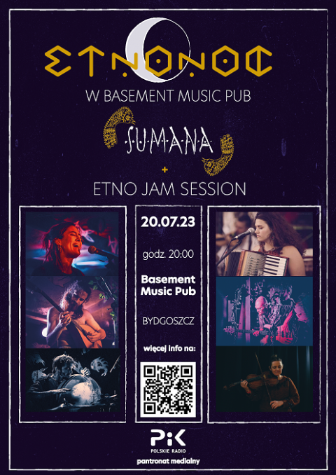 Koncert zespołu Sumana  etno jam session, Basement Music Pub, Długa 24, Bydgoszcz, 20-21.07.2023r.(zakończony)