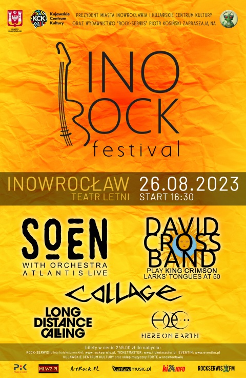 Ino-Rock Festival 2023 ul. Świętokrzyska 107, Inowrocław 26 sierpnia 2023r. (zakończony)
