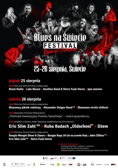 13. Blues na Świecie Festival KujawyPomorze 25-26 sierpnia 2023, Świecie (zakończony)