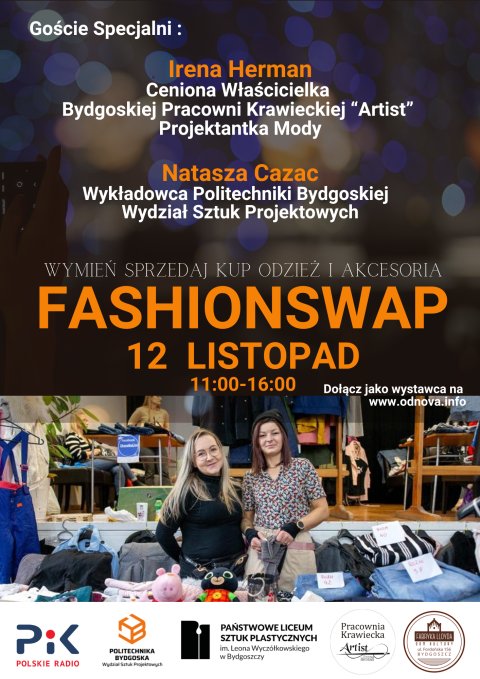 Festiwal FashionSwap - Fabryka Lloyda ul. Fordońska 156 Bydgoszcz - 12.11.2023r.(zakończony)