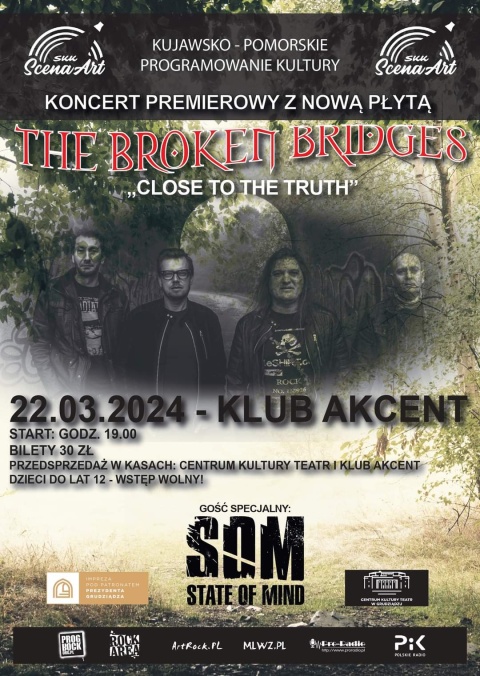 Premiera płyty The Broken Bridges, Klub Akcent ul. Wybickiego 38 Grudziądz, 22.03.2024r.(zakończony)