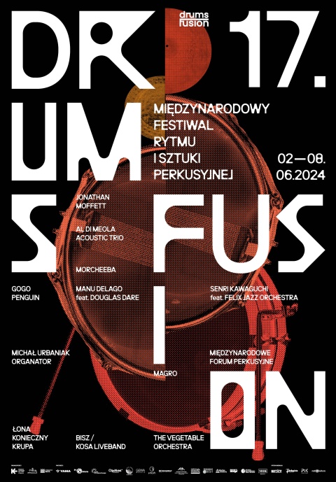 17. Międzynarodowy Festiwal Rytmu i Sztuki Perkusyjnej DRUMS FUSION 2-8.06.2024r.(zakończony)
