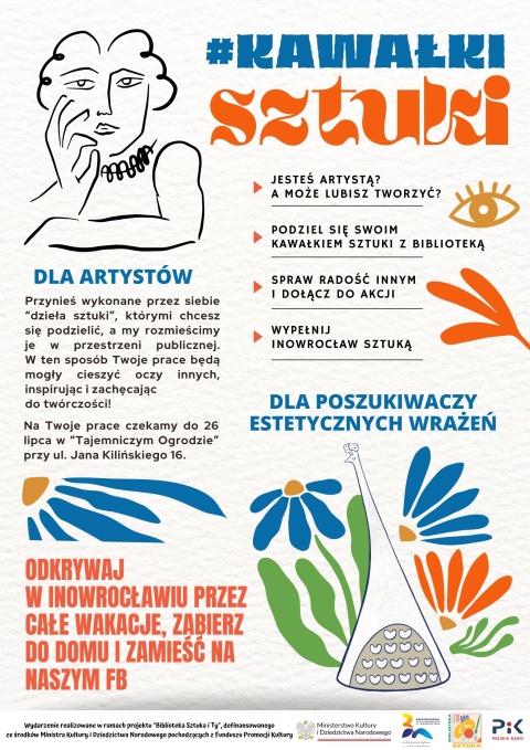 Kawałki sztuki Tajemniczy Ogród - Biblioteka Miejska w Inowrocławiuprzy ul. Jana Kilińskiego od 16 do 26 lipcahellip 