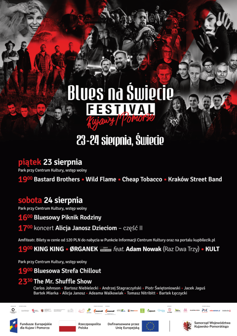 14. Blues na Świecie Festival KujawyPomorze 23-24 sierpnia 2024.