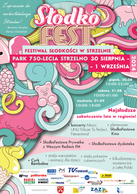 Festiwal Słodkości w Strzelnie 30.08. - 1.09.2024r. (zakończony)