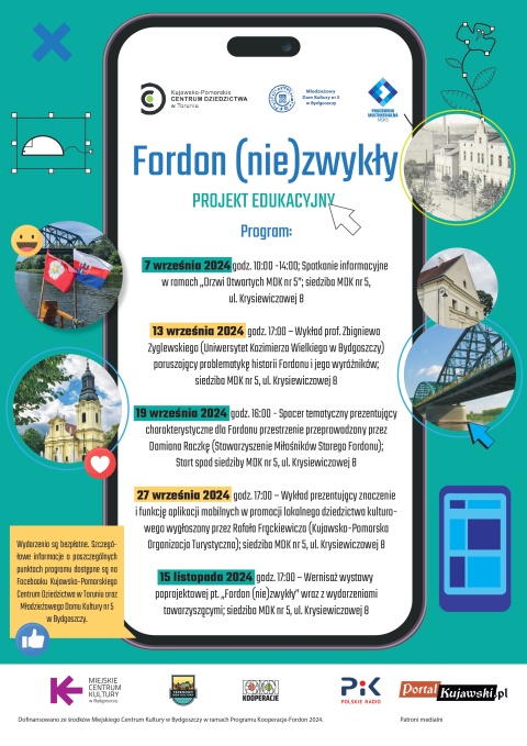 Projekt edukacyjny pt. Fordon (nie)zwykły realizowany w ramach programu Kooperacje-Fordon 2024 w dniach 7.09.-15.11.2024rhellip 