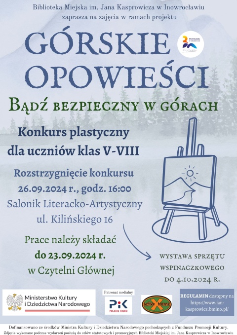 Biblioteka Miejska im. Jana Kasprowicza ogłasza konkurs pn. Bądź bezpieczny w górach - ogłoszenie wyników ihellip 