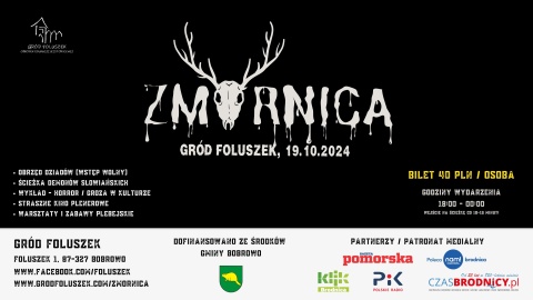 Zmornica - Gród Foluszek, Bobrowo - impreza plenerowa 19 października godz. 19.00