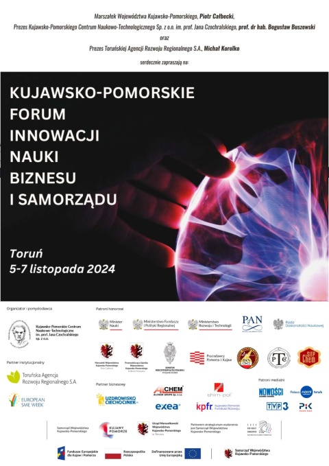 Kujawkso-Pomorskie Forum Innowacji, Nauki, Biznesu i Samorządu - Hotel Filmar ul. Grudziądzka 39-43 Toruń - 5-7.11hellip 