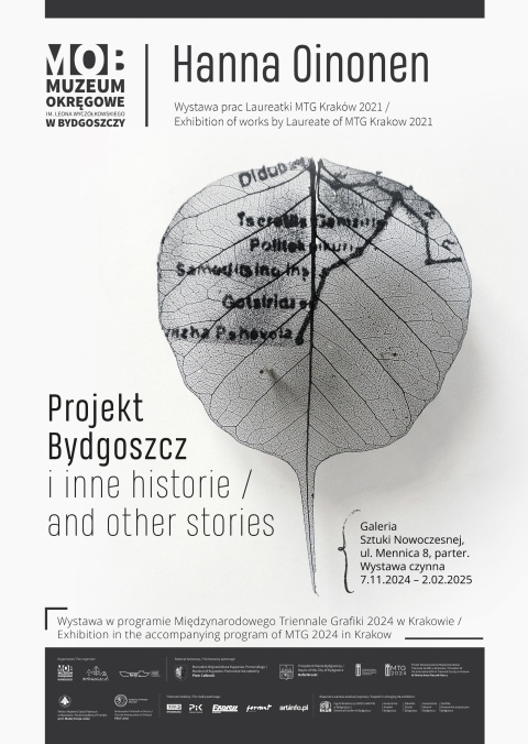 Bydgoszcz Projekt i inne historie. Wystawa prac Hanny Oinonen, Laureatki MTG Kraków 2021- Galeria Sztuki Nowoczesnejhellip 