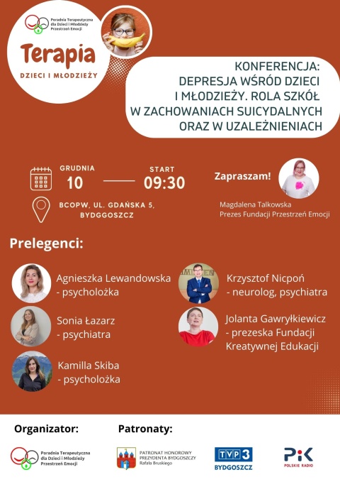 KONFERENCJA: DEPRESJA WŚRÓD DZIECI I MŁODZIEŻY. ROLA SZKÓŁ W ZACHOWANIACH SUICYDALNYCH ORAZ W UZALEŻNIENIACH - BCOPWhellip 