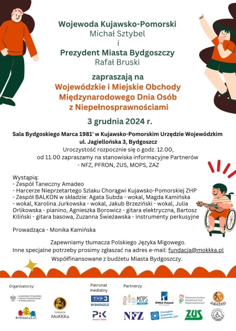 Wojewódzkie i Miejskie Obchody Międzynarodowego Dnia Osób z Niepełnosprawnościami Sala Bydgoskiego Marca w Kujawskohellip 