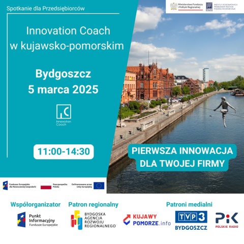 Innovation Coach w Regionach: Kujawsko-Pomorskie - Targi INNOFORM, Bydgoskie Centrum Targowo-Wystawiennicze, Bydgoszczhellip 