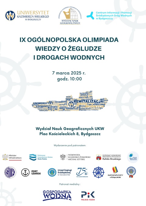 IX Ogólnopolska Olimpiada Wiedzy o Żegludze i Drogach Wodnych - Plac Kościeleckich 8, Bydgoszcz, s. 28 (II piętro)hellip 