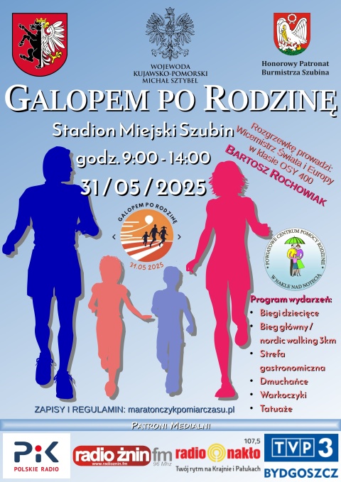 GALOPEM PO RODZINĘ - Stadion Miejski w Szubinie ul. Jana Pawła II - 31 maja, godz. 9.00