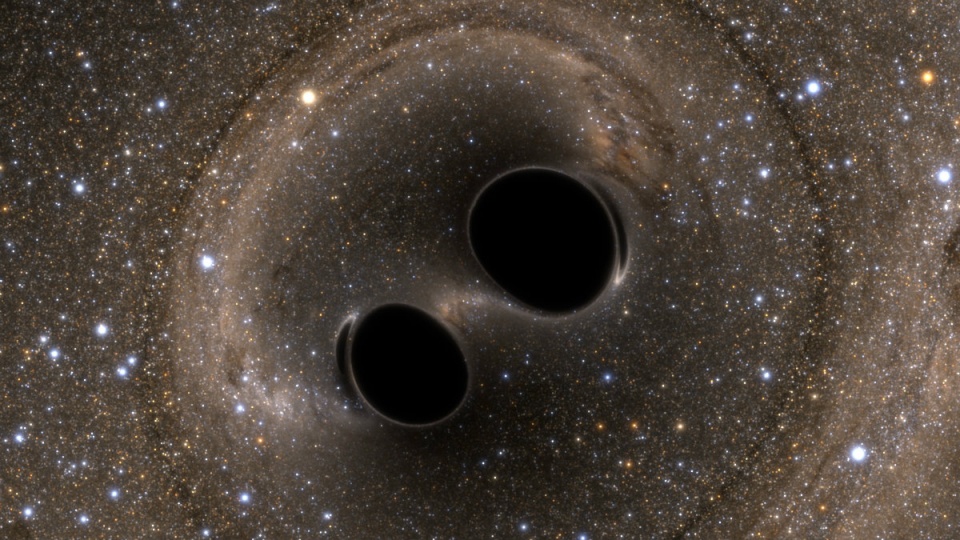 Fale grawitacyjne… © LIGO/SXS