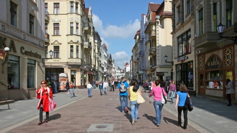 Miasto może pochwalić się gruntownie zmodernizowaną ul. Szeroką. Fot. UM Toruń