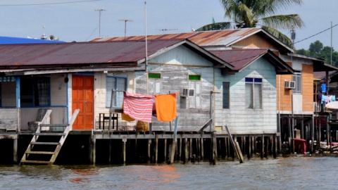Kampung Ayer- wioska na wodzie w obrębie stolicy Brunei. Fot. Radosław Kożuszek