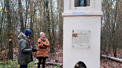 Michał Zaręba i pani Ewa, mieszkanka Przeczna. Fot. nadesłane