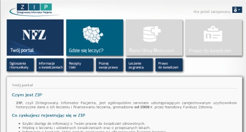 Dostęp do Zintegrowanego Informatora Pacjenta