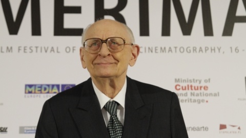 Prof. Władysław Bartoszewski i Agnieszka Holland na Festiwalu Camerimage