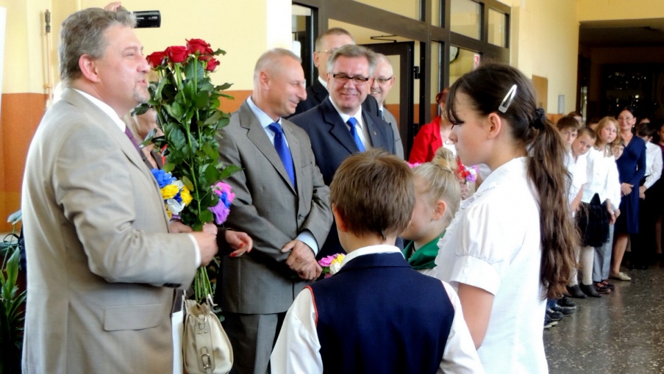 Wiceminister edukacji narodowej Przemysław Krzyżanowski, spotkał się z nauczycielami przedszkoli i szkół podstawowych oraz rodzicami sześciolatków. Fot. Monika Kaczyńska