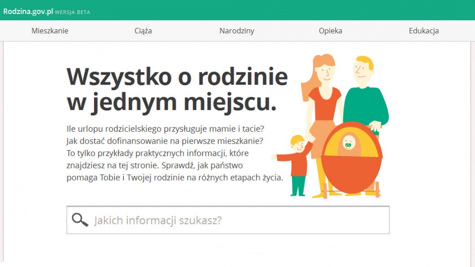 Odpowiedzi na pytania dotyczące rodziny można znaleźć w jednym miejscu - na stronie www.rodzina.gov.pl.