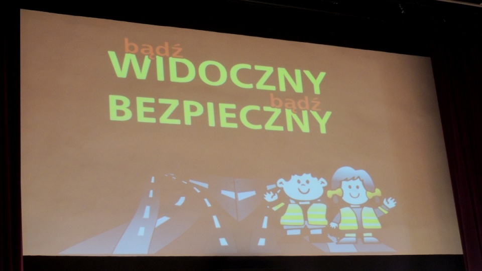 Finał akcji pod hasłem "Bądź widoczny, bądź bezpieczny" zorganizowano w bydgoskim Pałacu Młodzieży. Fot. Tatiana Adonis