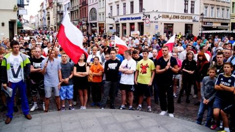 Antyrządowa manifestacja w Toruniu