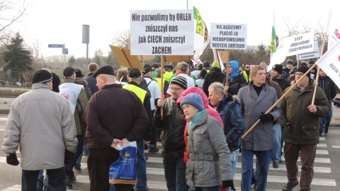 Blokady dróg krajowych w Inowrocławiu i Włocławku