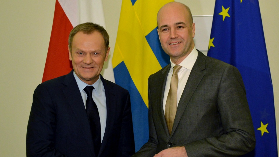 Premier RP Donald Tusk z premierem Szwecji Fredrikiem Reinfeldtem. Fot. PAP/Radek Pietruszka