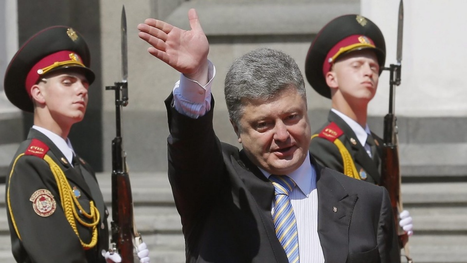 Petro Poroszenko został piątym prezydentem w historii niepodległości Ukrainy. Fot. PAP/EPA